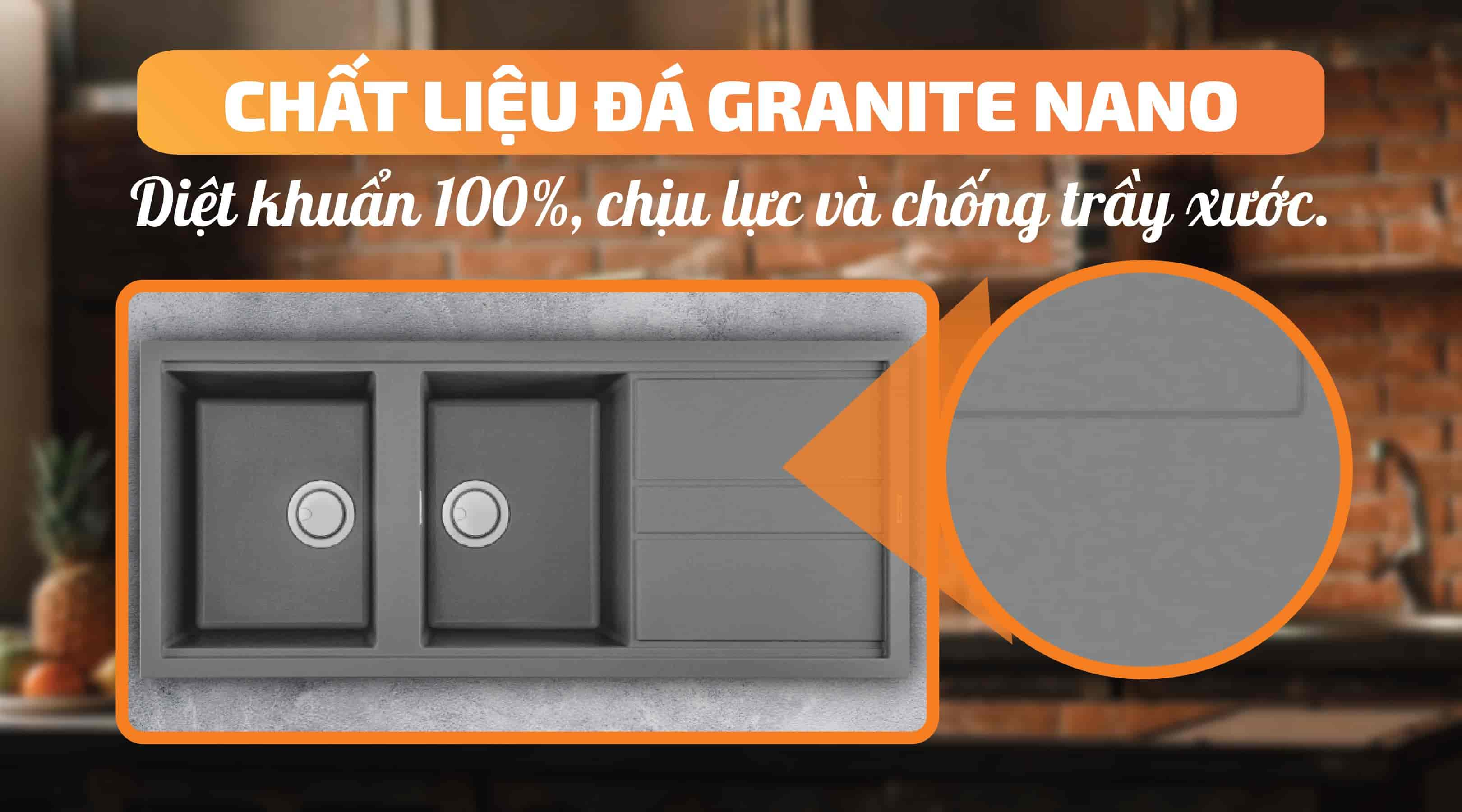 TITANIUM K-50073 - Chất liệu đá Granite Nano